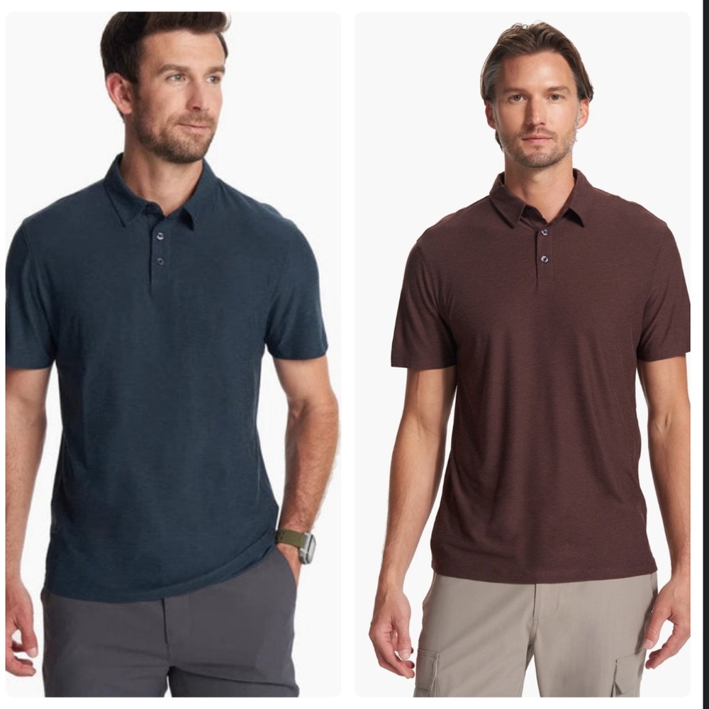 BUNDLE OF 2 Vuori Men’s Tech Polos Size Medium